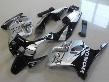 Best 1988-1989 Honda CBR250RR MC19 Motorcycle Fairings - Silver Glossy Black