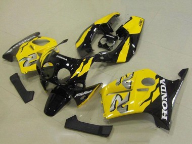 Best 1988-1989 Honda CBR250RR MC19 Motorcycle Fairings - Yellow Glossy Black