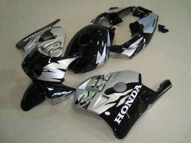 Best 1990-1998 Honda CBR250RR MC22 Motorcycle Fairings - Silver Glossy Black