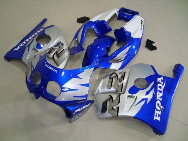 Best 1990-1998 Honda CBR250RR MC22 Motorcycle Fairings - Silver Blue