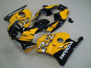 Best 1990-1998 Honda CBR250RR MC22 Motorcycle Fairings - Yellow Glossy Black