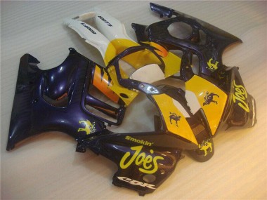 Best 1995-1996 Honda CBR600 F3 Motorcycle Fairings - Blue Yellow Joes