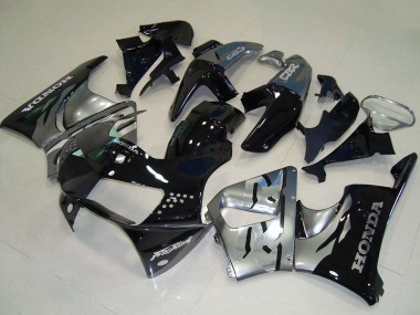 Best 1998-1999 Honda CBR900RR 919 Motorcycle Fairings - Silver Glossy Black