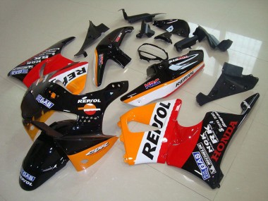 Best 1998-1999 Honda CBR900RR 919 Motorcycle Fairings - Orange White Red Glossy Black Repsol