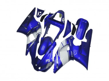 Best 2000-2001 Yamaha YZF R1 Motorcycle Fairing - Blue White