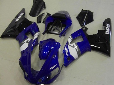 Best 2000-2001 Yamaha YZF R1 Motorcycle Fairings - Blue White Black