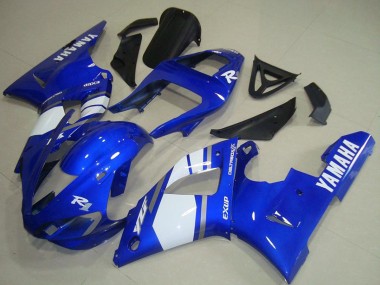 Best 2000-2001 Yamaha YZF R1 Motorcycle Fairings - Blue White