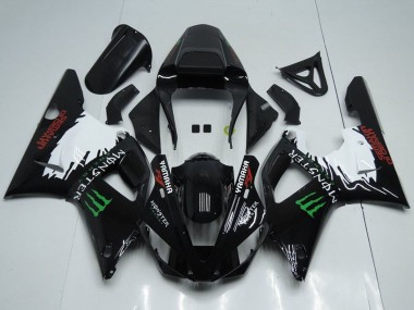 Best 2000-2001 Yamaha YZF R1 Motorcycle Fairings - Glossy Black White Red Green Monster