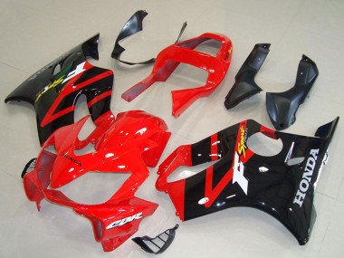 Best 2001-2003 Honda CBR600 F4i Motorcycle Fairing - Red Glossy Black