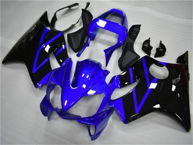 Best 2001-2003 Honda CBR600 F4i Motorcycle Fairing - Blue Glossy Black