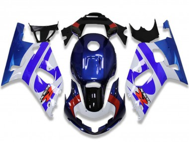 Best 2001-2003 Suzuki GSXR 600/750 Motorcycle Fairings - White Blue Red Black