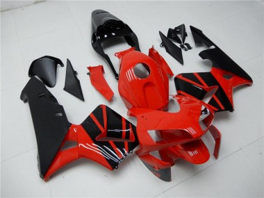 Best 2003-2004 Honda CBR600RR Motorcycle Fairings - Red Glossy Black OEM Style