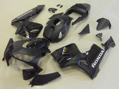 Best 2003-2004 Honda CBR600RR Motorcycle Fairing Kits - Glossy Black Matte Black