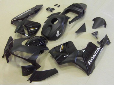 Best 2003-2004 Honda CBR600RR Motorcycle Fairing Kits - Glossy Black Matte Black
