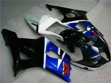 Best 2003-2004 Suzuki GSXR 1000 Abs Motorcycle Fairings - White Blue Glossy Black Red
