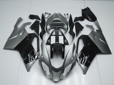 Best 2003-2006 Aprilia RSV1000 Motorcycle Fairing - Glossy Black Grey