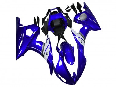 Best 2003-2004 Yamaha YZF R6 Motorcycle Fairings - Blue White