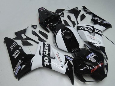 Best 2004-2005 Honda CBR1000RR Motorcycle Fairings - White Glossy Black Repsol