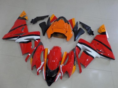 Best 2004-2005 Kawasaki ZX10R Motorcycle Fairings - Orange Black and White