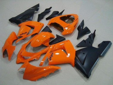 Best 2004-2005 Kawasaki ZX10R Motorcycle Fairings - Orange Matte Black
