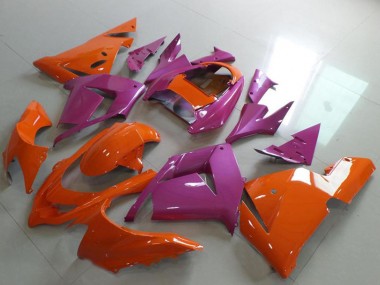 Best 2004-2005 Kawasaki ZX10R Motorcycle Fairings - Orange and Pink