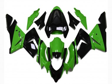 Best 2004-2005 Kawasaki ZX10R Motorcycle Fairings - Glossy Black Green