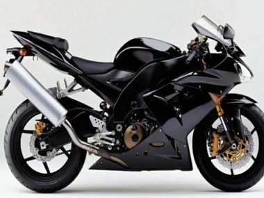 Best 2004-2005 Kawasaki ZX10R Motorcycle Fairings - Glossy Black Matte Black