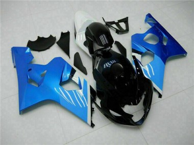 Best 2004-2005 Suzuki GSXR 600/750 Motorcycle Fairings - White Blue Black