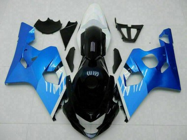 Best 2004-2005 Suzuki GSXR 600/750 Motorcycle Fairings - White Blue Black