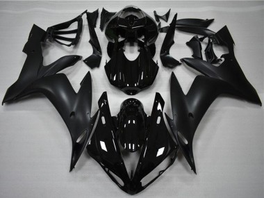 Best 2004-2006 Yamaha YZF R1 Motorcycle Fairings - Glossy Black Matte Black