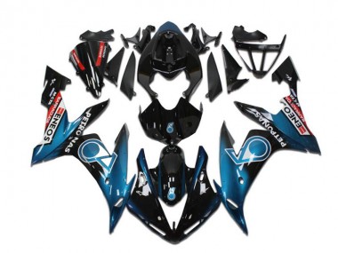 Best 2004-2006 Yamaha YZF R1 Motorcycle Fairings - Teal Blue Glossy Black Red Petronas ENEOS