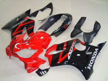 Best 2004-2007 Honda CBR600 F4i Motorcycle Fairing Kits - Red Glossy Black