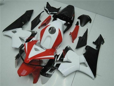 Best 2005-2006 Honda CBR600RR Motorcycle Fairing Kits - White Red Black