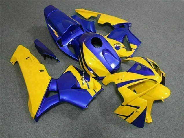 2005-2006 Honda CBR600RR Motorcycle Fairings - Yellow Blue