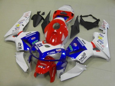 Best 2005-2006 Honda CBR600RR Motorcycle Fairings - White Red Blue Madif