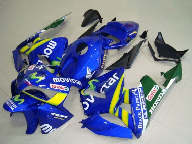 Best 2005-2006 Honda CBR600RR Motorcycle Fairings - Blue Yellow Green White MoviStar Red Castrol