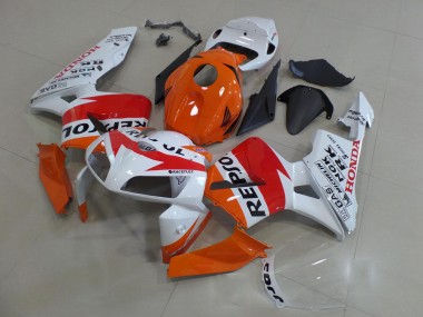 Best 2005-2006 Honda CBR600RR Motorcycle Fairings Kit - Orange White Red Glossy Black Repsol