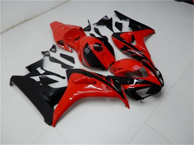 Best 2006-2007 Honda CBR1000RR Motorcycle Fairings Kits - Red Glossy Black