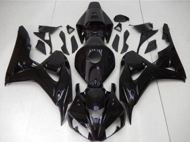 Best 2006-2007 Honda CBR1000RR Motorcycle Fairings - Glossy Black