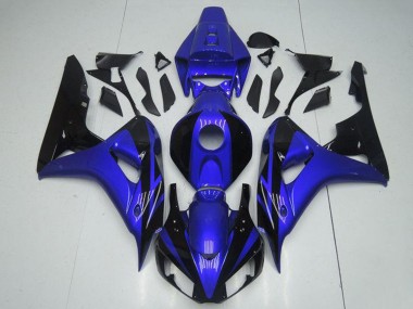 Best 2006-2007 Honda CBR1000RR Motorcycle Fairing Kits - Blue Glossy Black