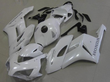 Best 2006-2007 Honda CBR1000RR Motorcycle Fairings - White with Silver Decals