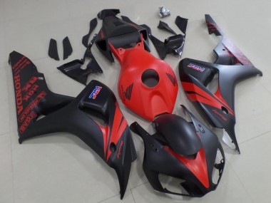 Best 2006-2007 Honda CBR1000RR Motorcycle Fairing - Red Matte Black
