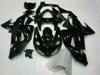 Best 2006-2007 Kawasaki ZX10R Motorcycle Fairing - Glossy Black