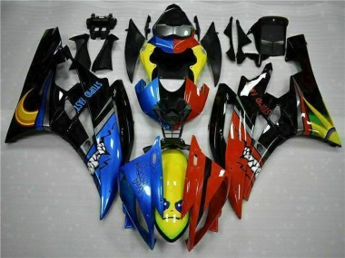 Best 2006-2007 Yamaha YZF R6 Motorcycle Fairings - Yellow Blue Red Glossy Black Shark