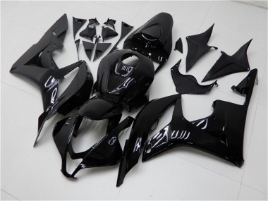 Best 2007-2008 Honda CBR600RR Motorcycle Fairings - Glossy Black