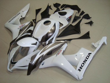 Best 2007-2008 Honda CBR600RR Motorcycle Fairings - White Silver