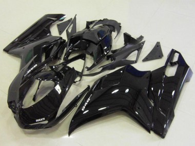 Best 2007-2014 Ducati 848 Motorcycle Fairings - Glossy Black