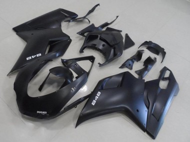 Best 2007-2014 Ducati 848 Motorcycle Fairing Kits - Matte Black