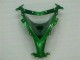 2008-2010 Kawasaki ZX10R Motorcycle Fairings - Glossy Black Green Flame