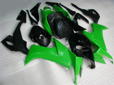 Best 2008-2010 Kawasaki ZX10R Motorcycle Fairing Kits - Green Black